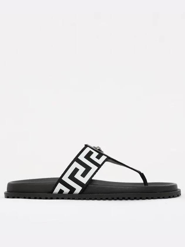 Medusa Greca Flip Flops White Black - VERSACE - BALAAN 2