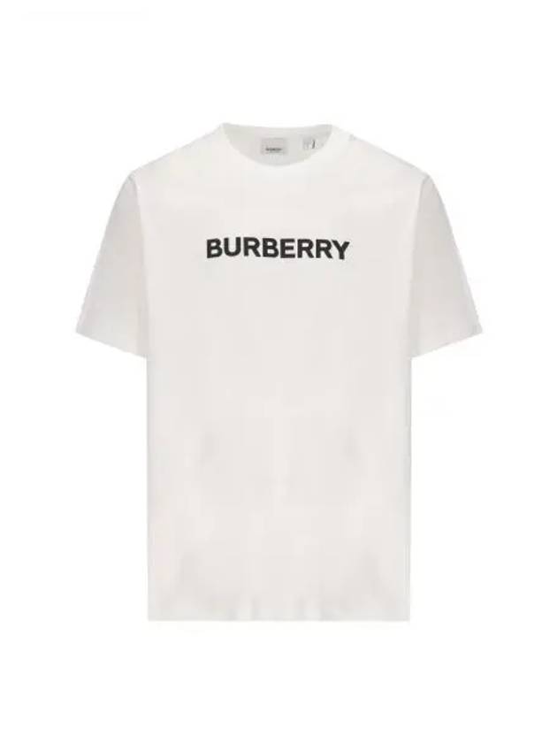 Logo Print Short Sleeve T-Shirt White - BURBERRY - BALAAN 2