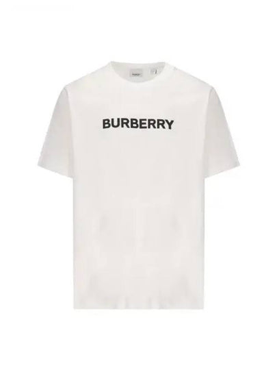 Logo Print Short Sleeve T-Shirt White - BURBERRY - BALAAN 2