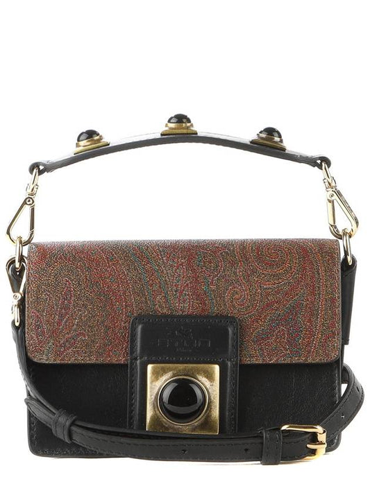 Women's Crown Me Paisley Shoulder Bag Black - ETRO - BALAAN 2