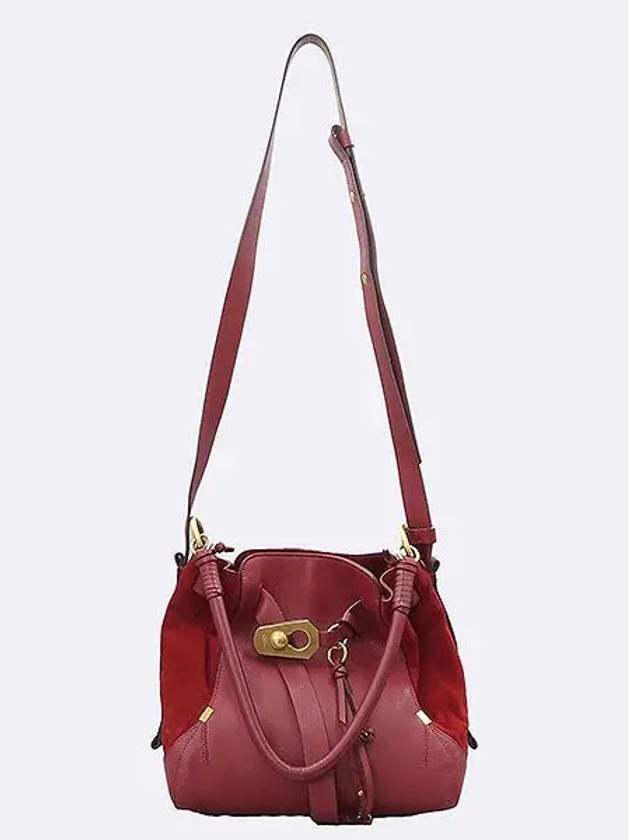 Red color Owen bucket tote bag shoulder strap 2WAY - CHLOE - BALAAN 3