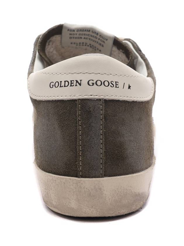 Superstar Suede Low Top Sneakers Olive Night Cream - GOLDEN GOOSE - BALAAN 5