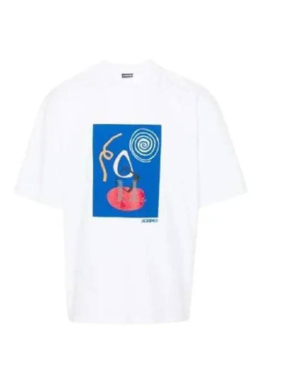 Le Cuadro Arty Painting Short Sleeve T-Shirt White - JACQUEMUS - BALAAN 2