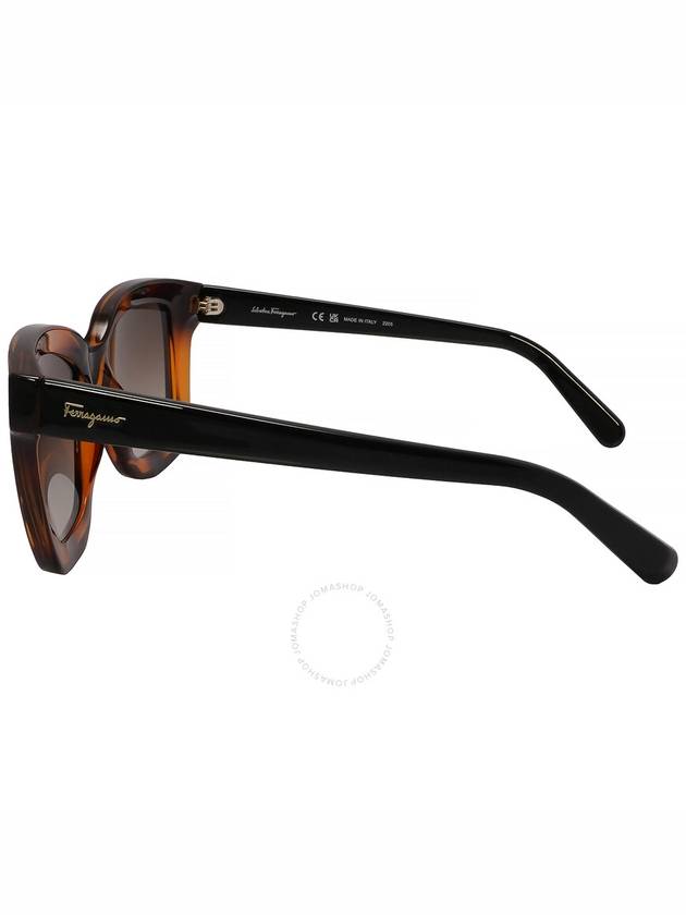 Salvatore Ferragamo Brown Gradient Rectangular Ladies Sunglasses SF955S 214 53 - SALVATORE FERRAGAMO - BALAAN 3