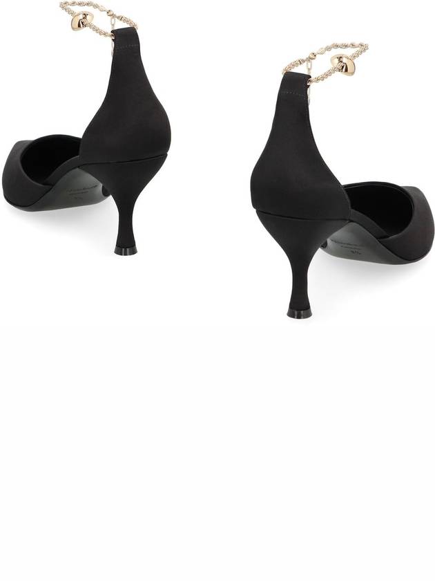 Dana Ankle Chain Pumps Black - SALVATORE FERRAGAMO - BALAAN 5