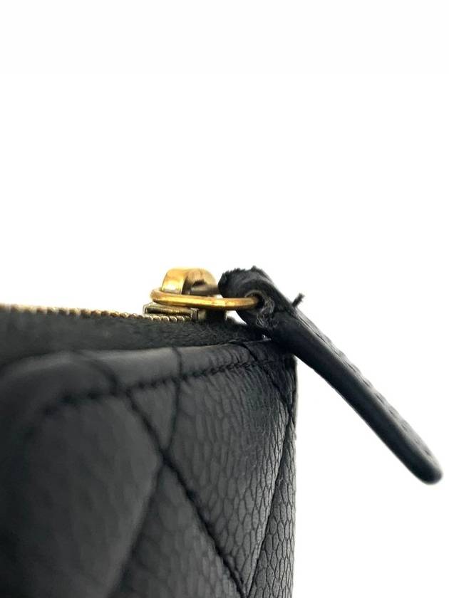 Caviar zipper gold card wallet - CHANEL - BALAAN 5