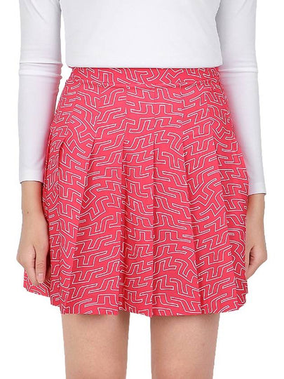 Golf Adina Print Skirt Pink - J.LINDEBERG - BALAAN 2