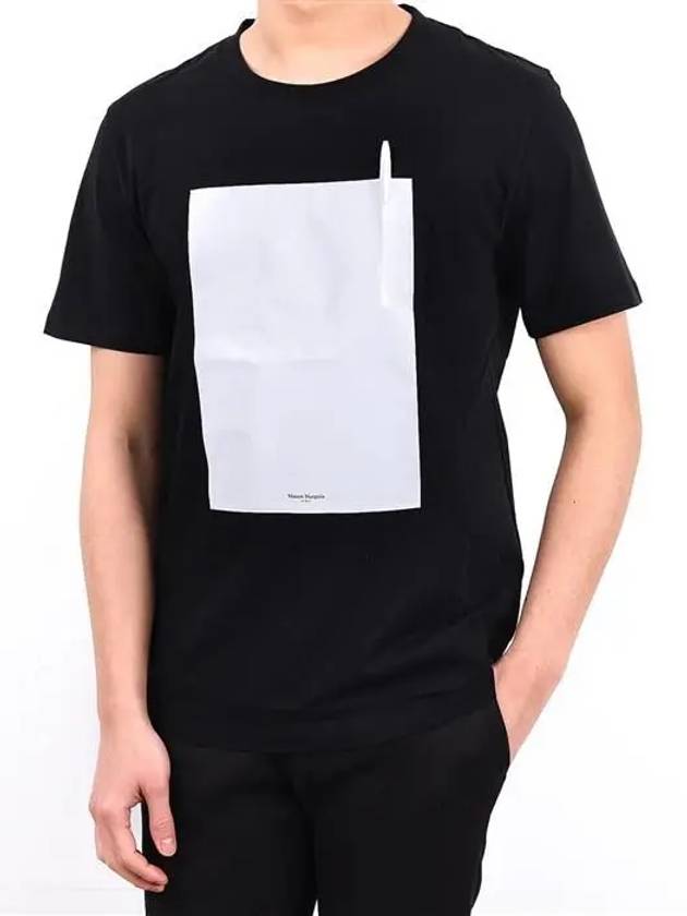 Cotton Short Sleeve T-Shirt Black - MAISON MARGIELA - BALAAN 2