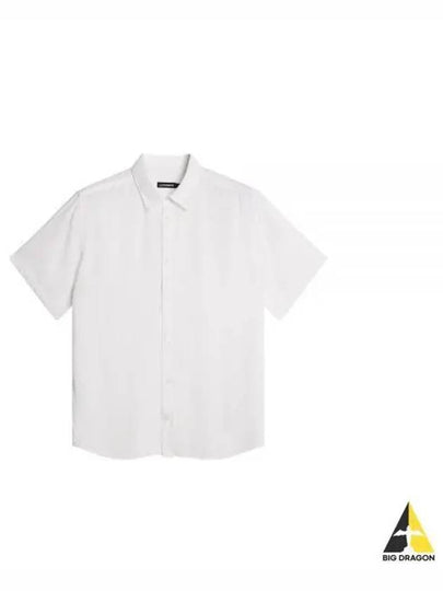 Regular Light Tencel Short Sleeve Shirt White - J.LINDEBERG - BALAAN 2