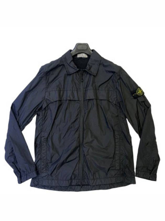 Garment Dyed Crinkle Reps R-Nylon Jacket Black - STONE ISLAND - BALAAN 2