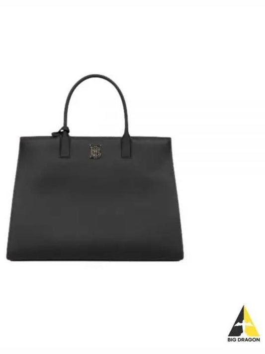 TB Logo Frances Medium Tote Bag Black - BURBERRY - BALAAN 2