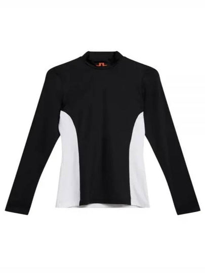 Thabisa Mockneck Long Sleeve T-Shirt Black - J.LINDEBERG - BALAAN 2