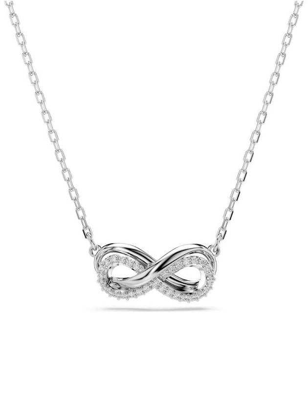 Hyperbola Pendant Pave Infinity Rhodium Necklace Silver - SWAROVSKI - BALAAN 2