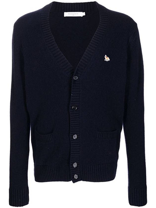 Baby Fox Patch Cosy Cardigan Navy - MAISON KITSUNE - BALAAN 2