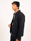 Cotton Zip-Up Jacket Marine - SAINT JAMES - BALAAN 3