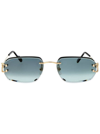 Eyewear Rimless Rectangular Frame Sunglasses CT0468S - CARTIER - BALAAN 2