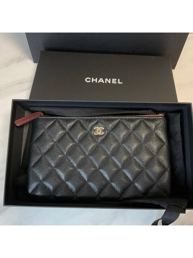 CC Logo Small Leather Pouch Bag Black - CHANEL - BALAAN 7