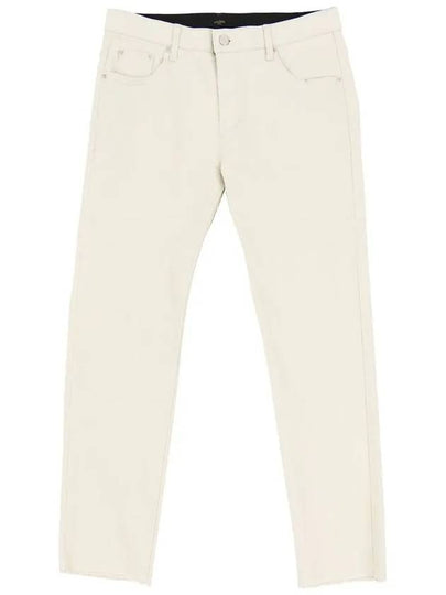 Waist Banding Spandex Slim Fit Skinny Pants Beige - IKALOOOK - BALAAN 2