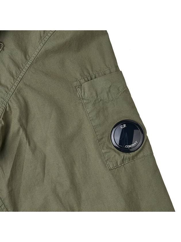 Gabardine Lens Long Sleeve Anorak Green - CP COMPANY - BALAAN 6