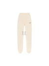 Training Logo Cotton Jogger Track Pants Beige - SPORTY & RICH - BALAAN 2