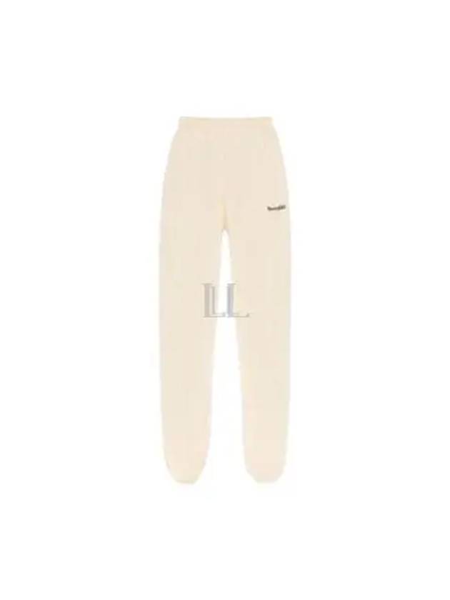 Training Logo Cotton Jogger Track Pants Beige - SPORTY & RICH - BALAAN 2