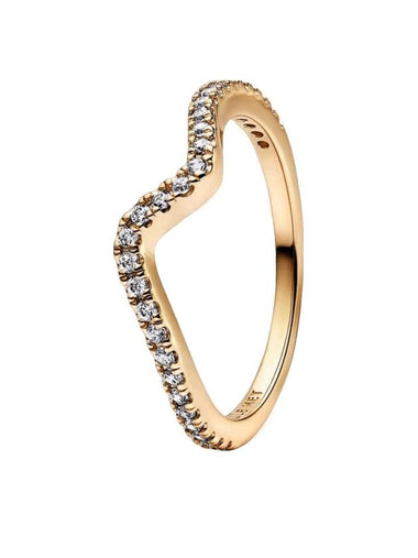 Sparkling Wave Ring Gold - PANDORA - BALAAN 1