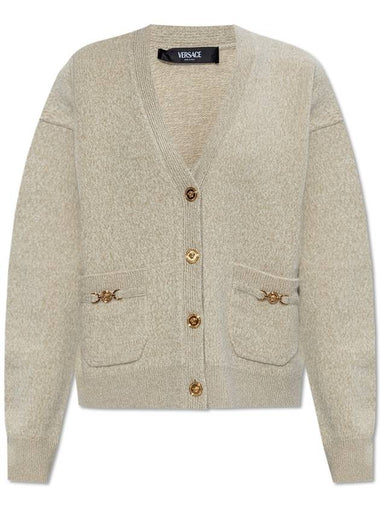 Versace Wool Cardigan, Women's, Beige - VERSACE - BALAAN 1