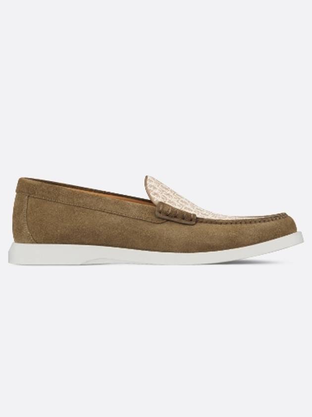 Granville Oblique Jacquard Suede Loafers Brown - DIOR - BALAAN 3