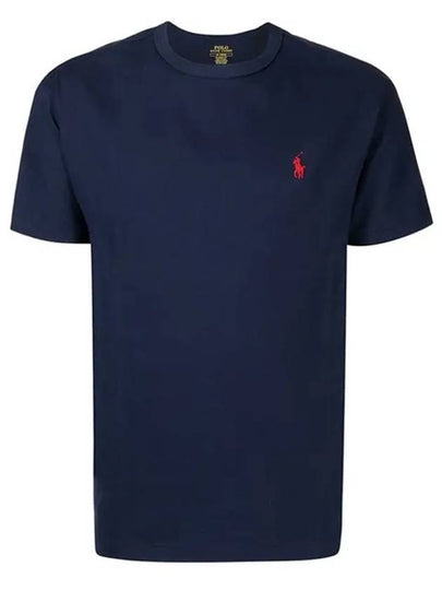 Pony Logo Classic Fit Short Sleeve T-Shirt Navy - POLO RALPH LAUREN - BALAAN 2