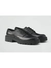 Brushed Leather Derby Black - PRADA - BALAAN 2