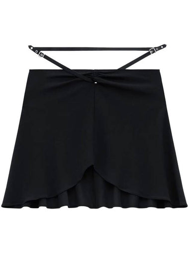 Courrèges Slash Ellipse Crepe Jerse Mini Skirt Clothing - COURREGES - BALAAN 1