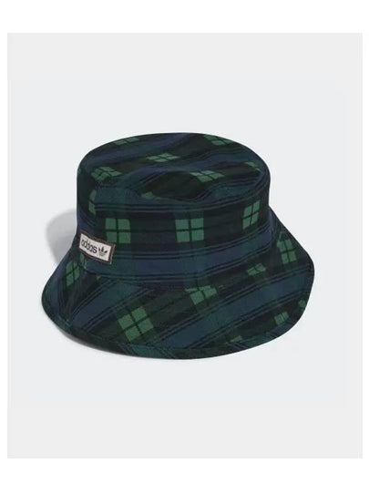 adidas Tartan Bucket Hat Navy Green IY1543 - ADIDAS - BALAAN 2