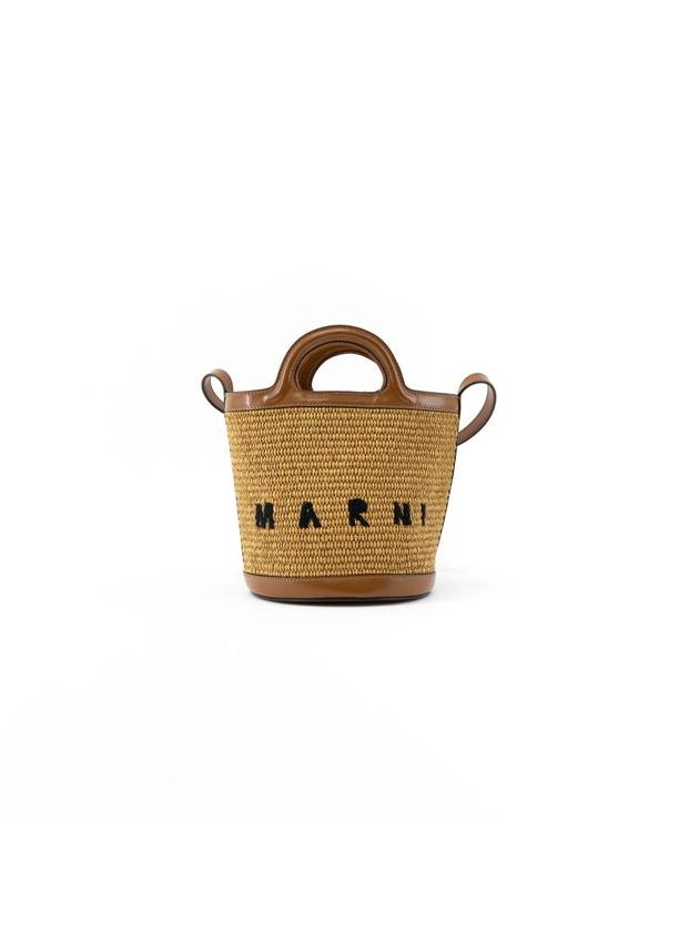 Tropicalia Small Bucket Bag Brown - MARNI - BALAAN 2