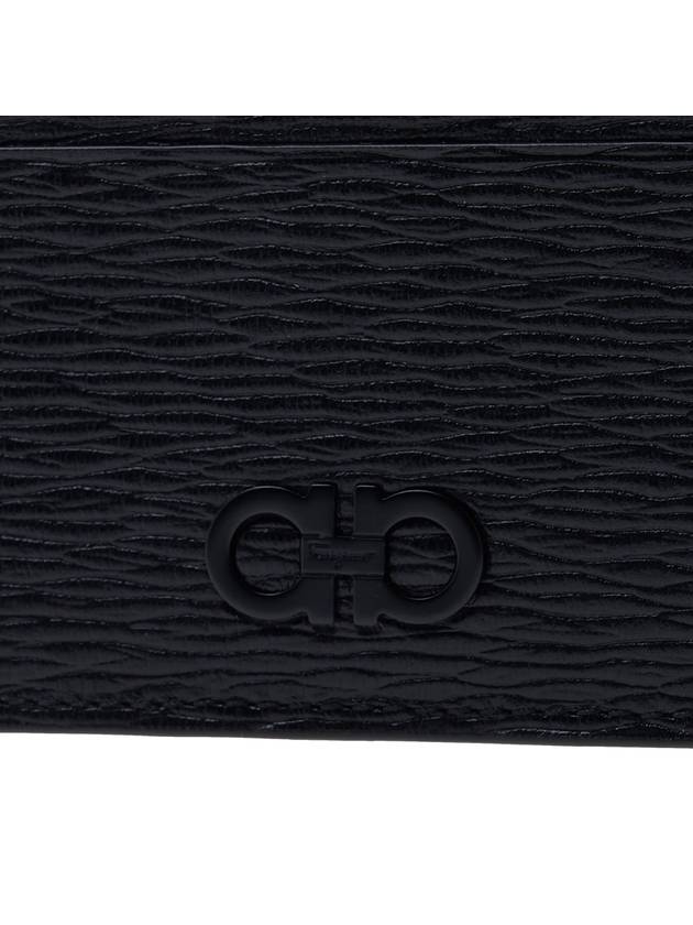 Gancini Card Wallet Black - SALVATORE FERRAGAMO - BALAAN 7