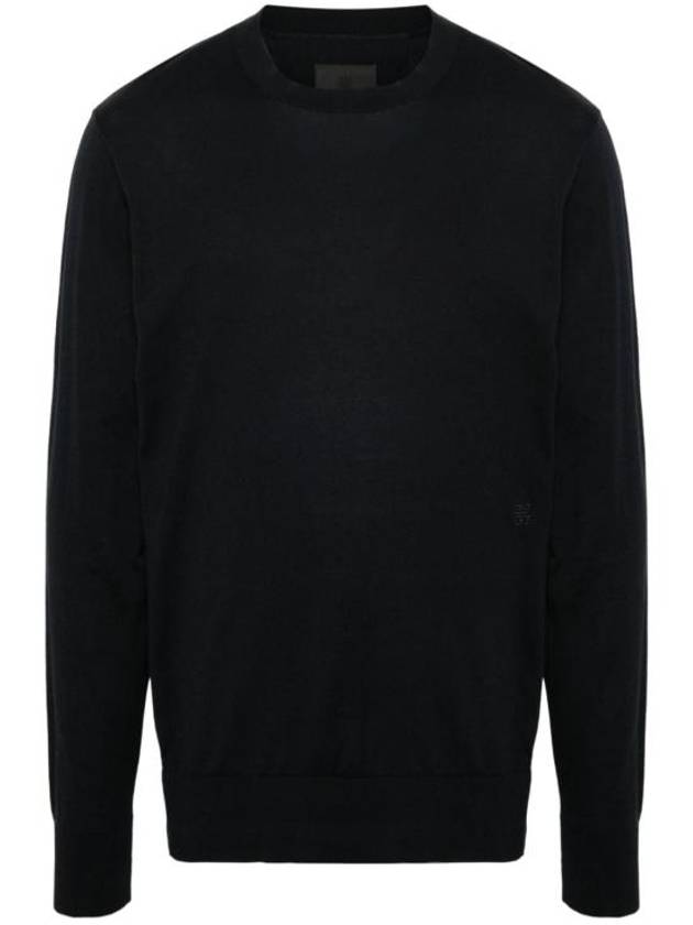 Cotton Silk Sweatshirt Night Blue - GIVENCHY - BALAAN 2