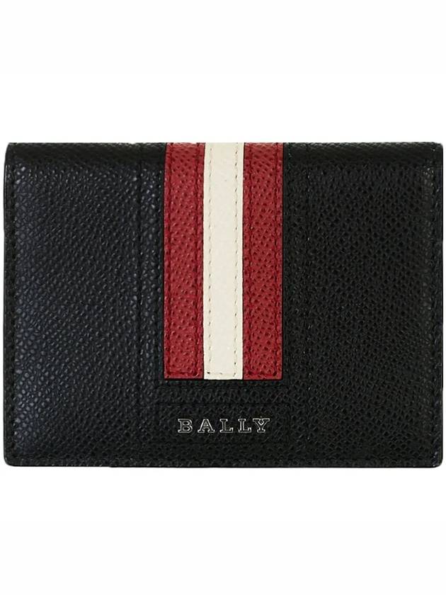 Talder Leather Card Wallet Black - BALLY - BALAAN 3