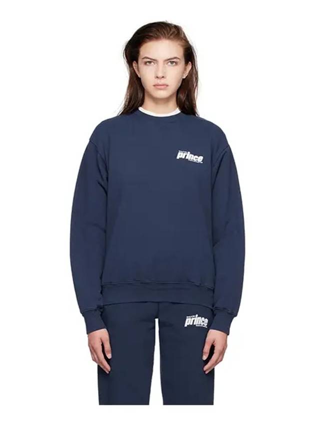 Women's Crewneck Sweatshirt Navy - SPORTY & RICH - BALAAN 2