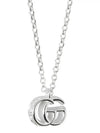 GG Marmont 925 Sterling Silver Necklace Silver - GUCCI - BALAAN 2