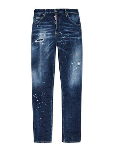 Cool Guy Distressed Jeans Navy - DSQUARED2 - BALAAN 1