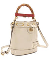 Ivory Diana Bamboo Leather Mini Bucket 2WAY 724667 - GUCCI - BALAAN 4