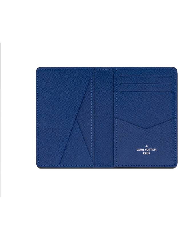 Men's Pocket Organizer Card Wallet Navy Blue - LOUIS VUITTON - BALAAN 5