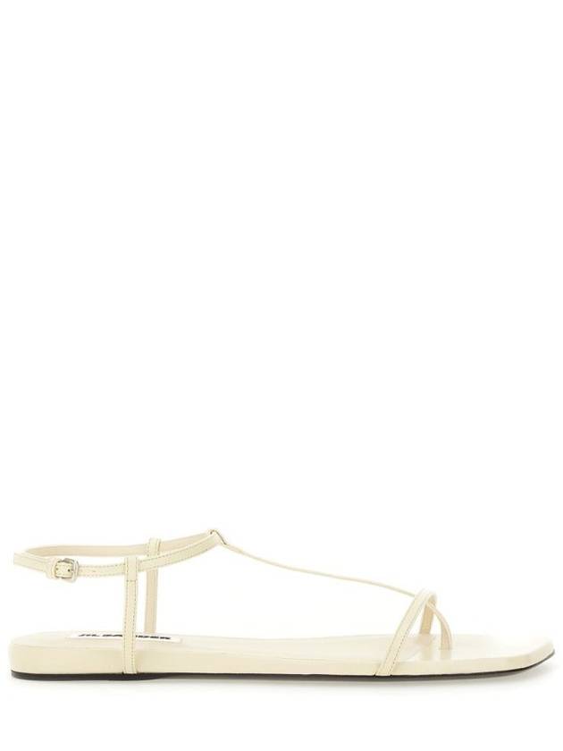 Jil Sander Leather Sandal - JIL SANDER - BALAAN 1