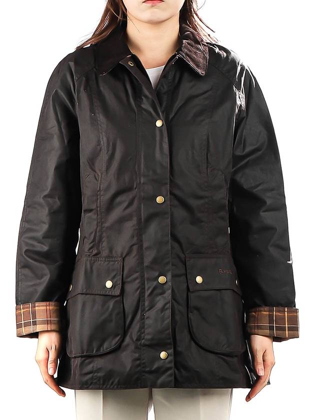 Beadnell Wax Zip-up Jacket Rustic - BARBOUR - BALAAN 2