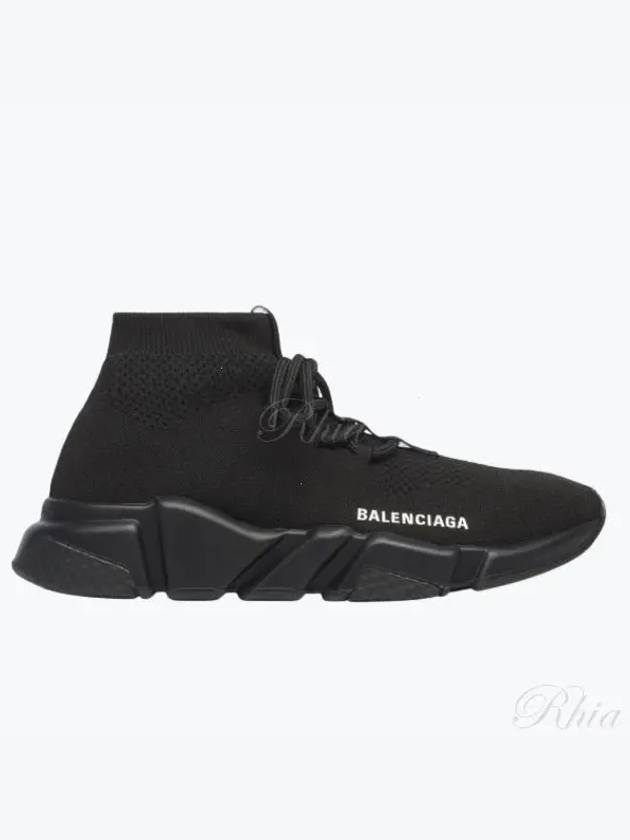 Women's Speedrunner Lace-Up High Top Sneakers Black - BALENCIAGA - BALAAN 2