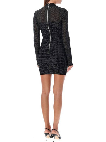 Balmain Monogram 3D Mini Dress - BALMAIN - BALAAN 2