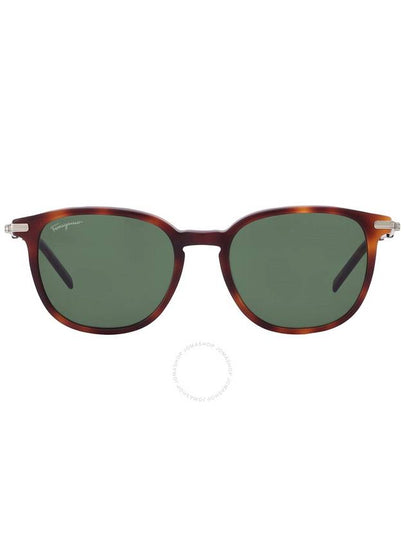 Eyewear Square Acetate Sunglasses Tortoise Green - SALVATORE FERRAGAMO - BALAAN 2