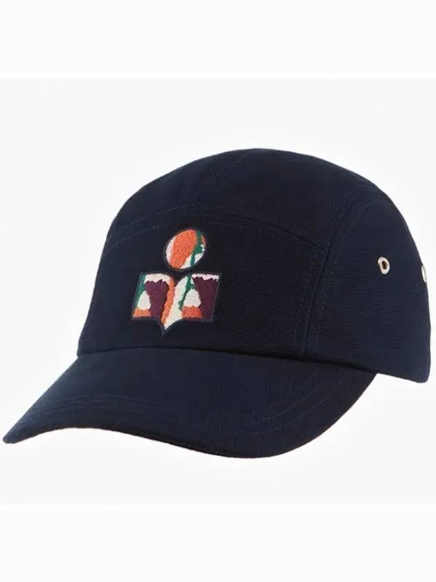 Tyron Embroidered Logo Ball Cap Faded Night - ISABEL MARANT - BALAAN 2