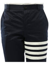 Diagonal Unconstructed Chino Straight Pants Navy - THOM BROWNE - BALAAN 7