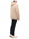 Embroidered EKD Cotton Hoodie Beige - BURBERRY - BALAAN 7