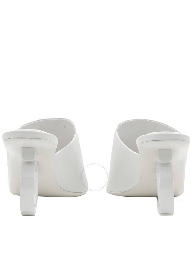 Ferragamo White Nappa Astro 70 Elinda Slide Sandals, Size 7 - SALVATORE FERRAGAMO - BALAAN 3